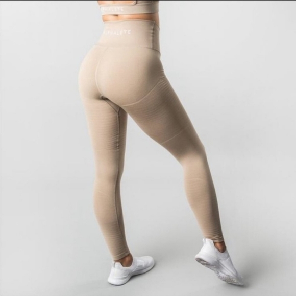 Alphalete Revival R6 Workout Leggings - Taupe - Picture 4 of 4